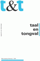 Taal en Tongval. Jaargang 46,  [tijdschrift] Taal en Tongval