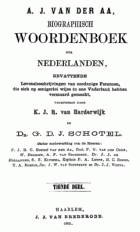 Biographisch woordenboek der Nederlanden. Deel 10, A.J. van der Aa